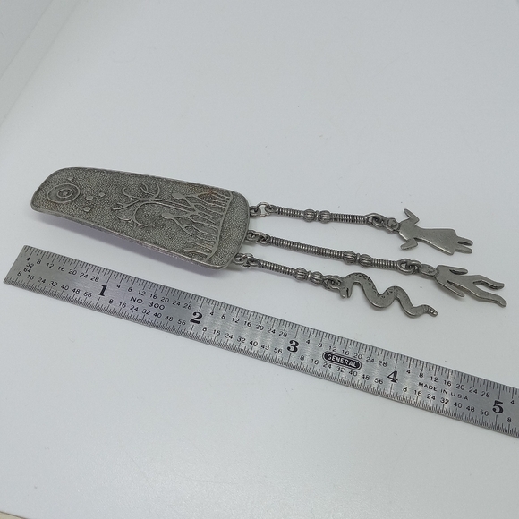 * vintage JJ Jonette large Garden of Eden dangle pin brooch - Picture 2 of 5